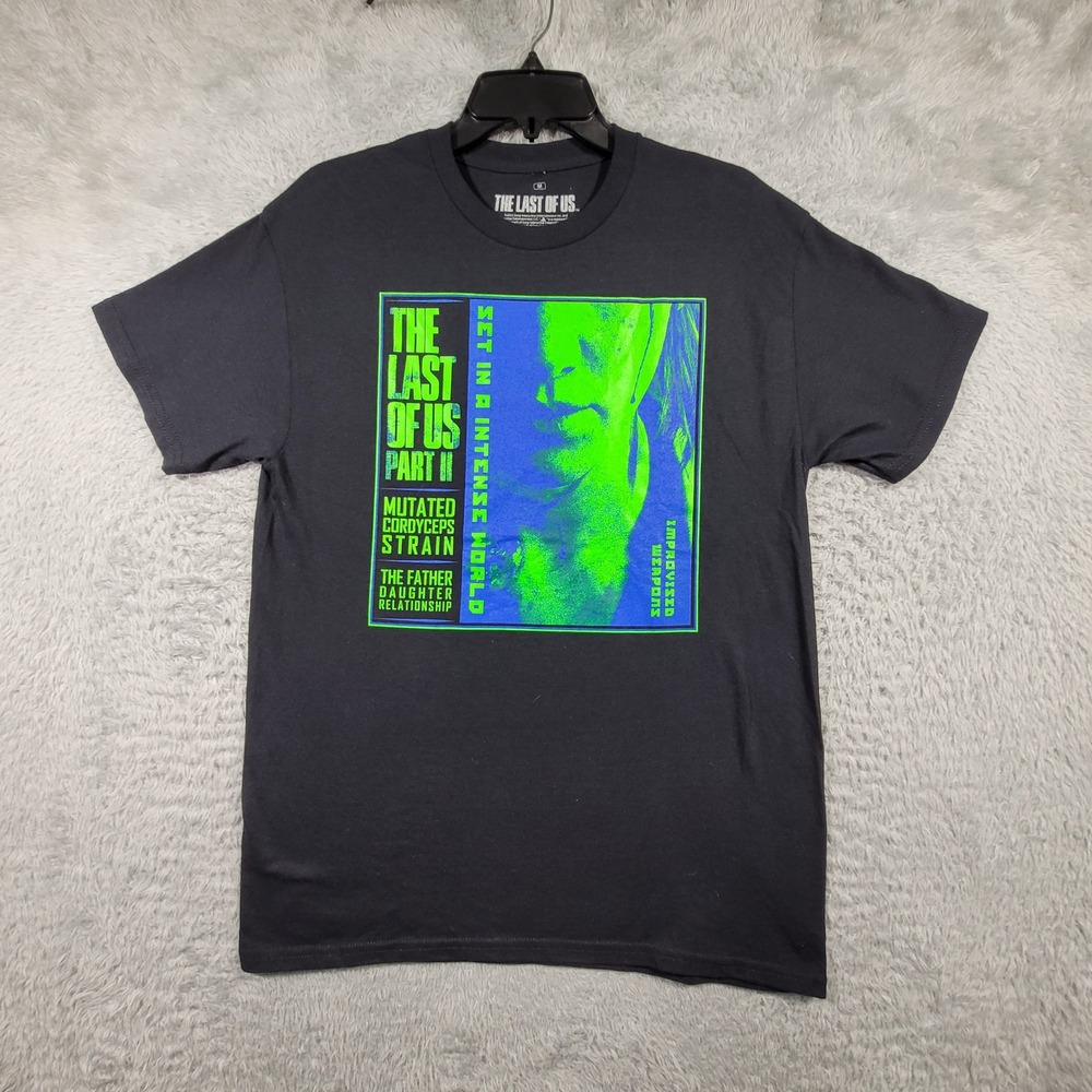 The Last of Us Part II T Shirt Mens Medium Black Ellie Graphic Ripple Junction